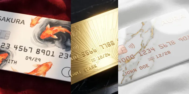 Custom Artwork Credit Card Mockups generated by undefined