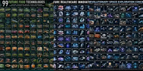 99 Future Food Innovations generated by chatgpt-image
