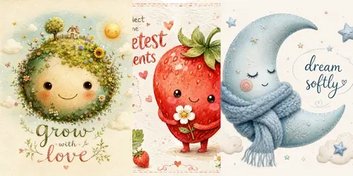 Whimsical Cozy Storybook Posters generated by chatgpt-image