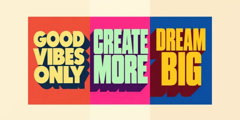 Retro Typography Posters generated by undefined
