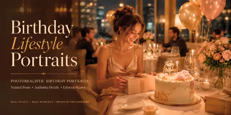 Birthday Lifestyle Portraits generated by undefined