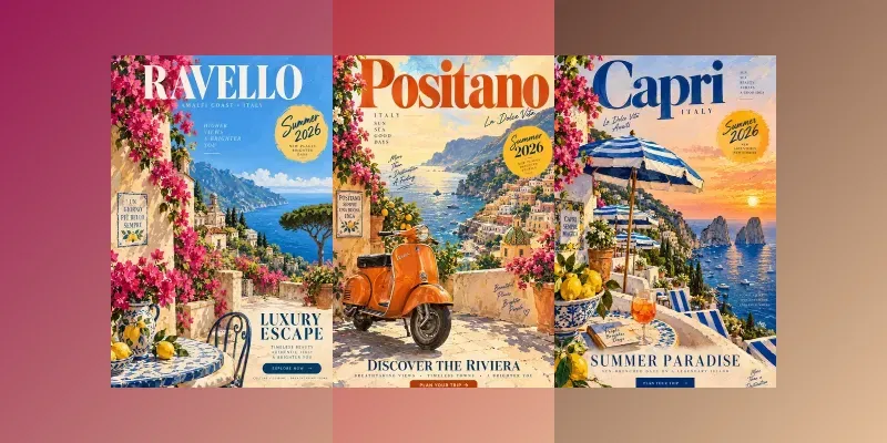 Vibrant Summer Gouache Posters