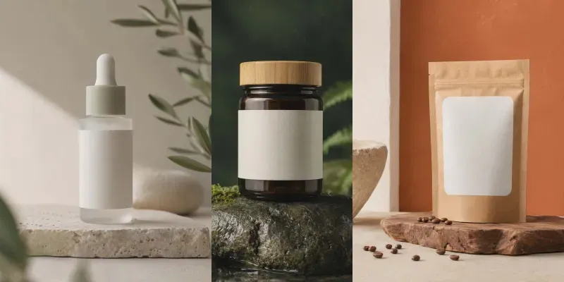 Minimalist Eco Brand Mockup generated by undefined