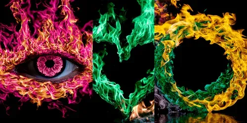 Fire Flames Art generated by midjourney