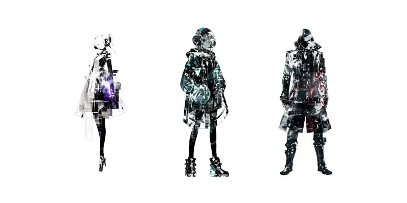 Optical Glitch Double Exposure Art generated by undefined
