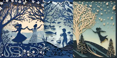 Whimsical Silhouette Tales generated by midjourney