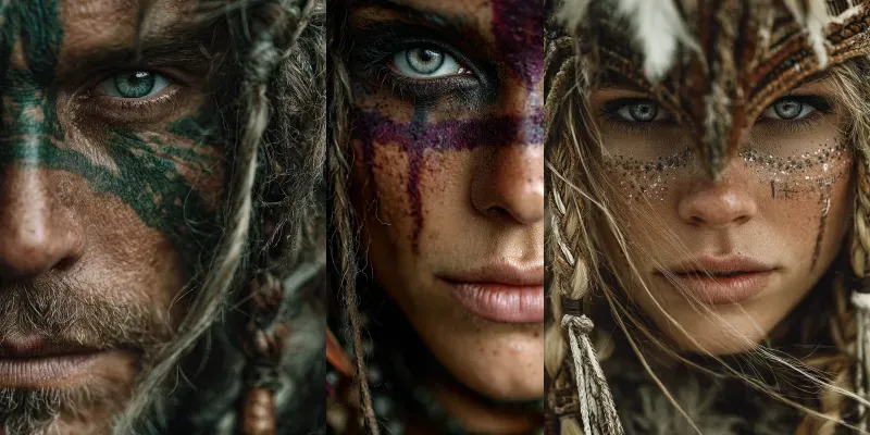 Photography Ethnic Portraits Of People generated by undefined