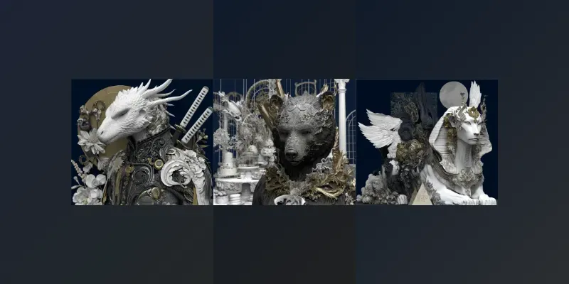 Baroque Ornamental Crossreality Beasts generated by undefined