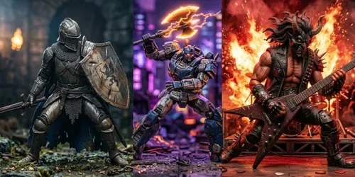 Epic Action Figure Dioramas generated by gemini-image