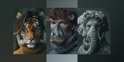 People With Animal Faces generated by midjourney