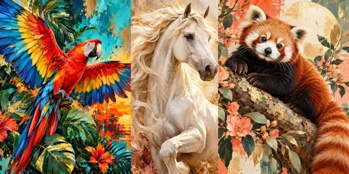Wild Animal Contemporary Wall Art generated by chatgpt-image
