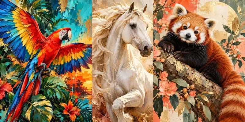 Wild Animal Contemporary Wall Art