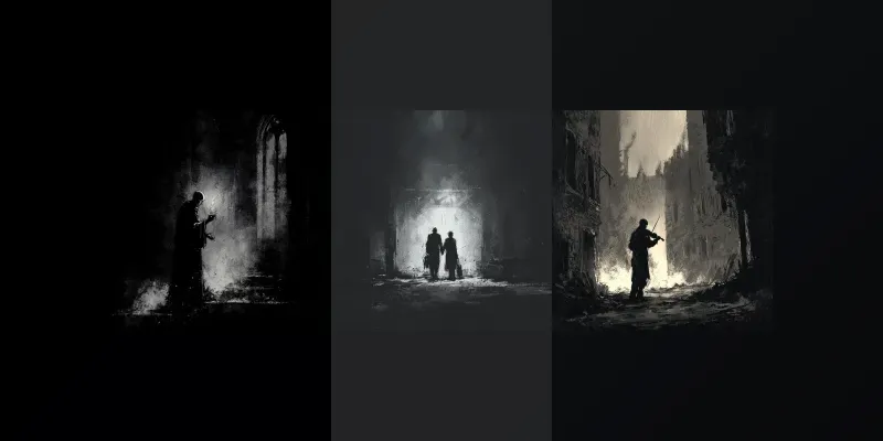 Grief In Ink Cinematic Graveyard Scenes generated by undefined