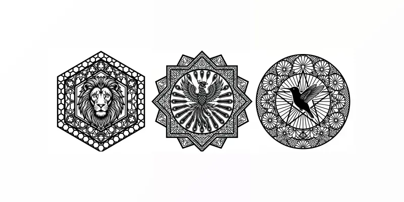 Laser Cut Vector Templates generated by undefined
