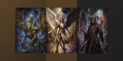 Dark Fantasy Dd Character Portrait Genes generated by gemini-image