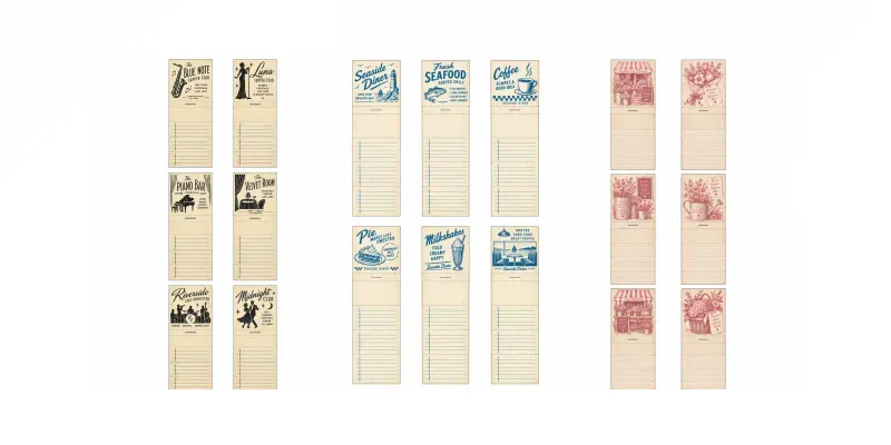 Junk Journal Matchbook Note Sheets
