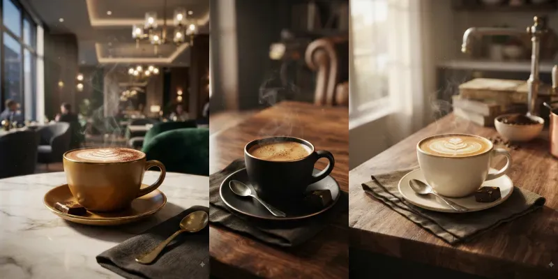 Realistic Coffee Photos generated by undefined