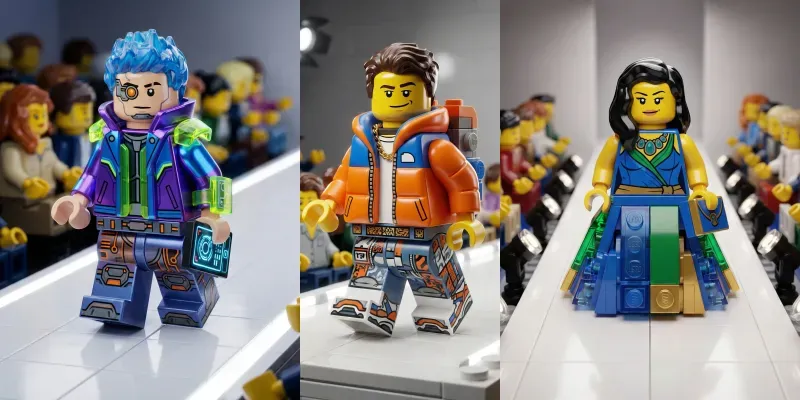 Custom Lego Fashion Runway Models generated by undefined