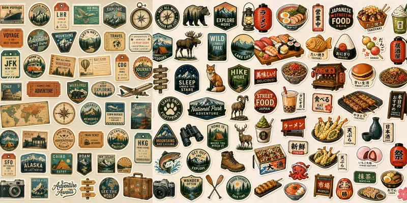Collectible Sticker Set Generator generated by undefined