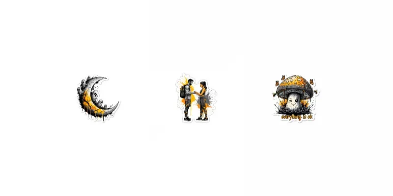 Cinematic Marbleedge Stickers generated by undefined