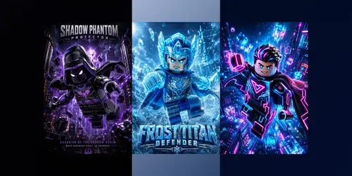 Epic Brick Hero Poster Packs generated by chatgpt-image