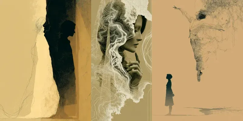Editorial Ink Surreal Fashion generated by undefined