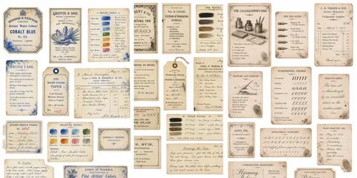 Vintage Artist Studio Ephemera generated by chatgpt-image