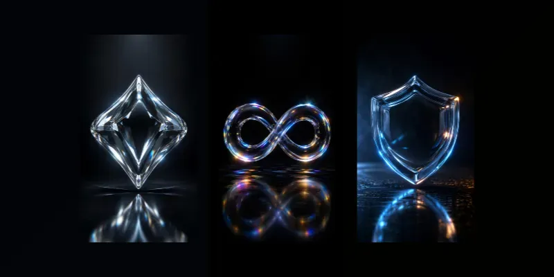 Premium Liquid Glass Logo Symbol Generator generated by undefined