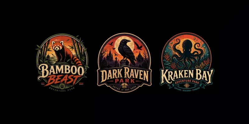 Retro Animal Park Logos generated by undefined