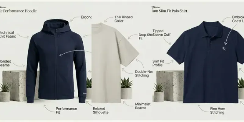 Clothing Feature Detail Pros generated by undefined