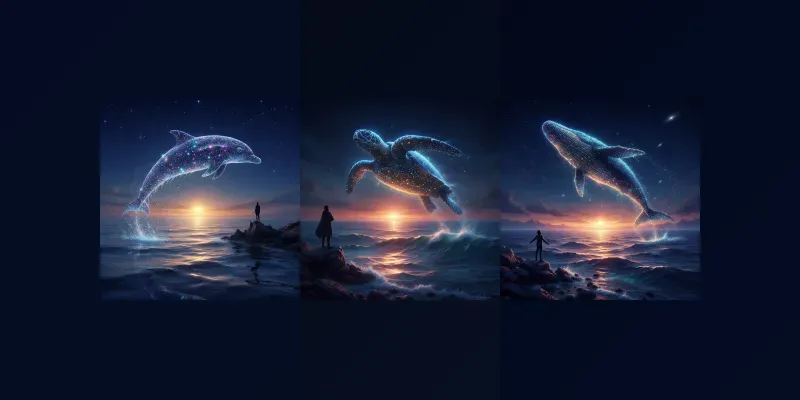 Celestial Depths And Luminous Giants generated by undefined