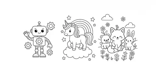 Coloring Book Page Generators Dalle 3 generated by chatgpt-image