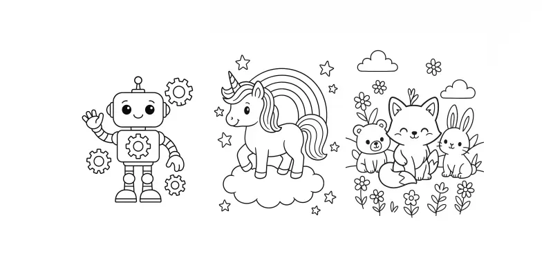Coloring Book Page Generators Dalle 3 generated by undefined