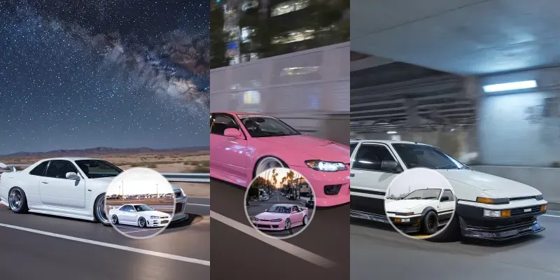Realistic Car Tracking Shots For Content generated by undefined
