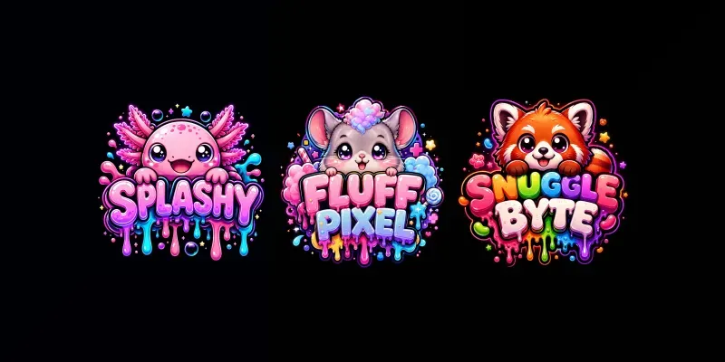 Kawaii Slime Mascot Logo Creators generated by undefined