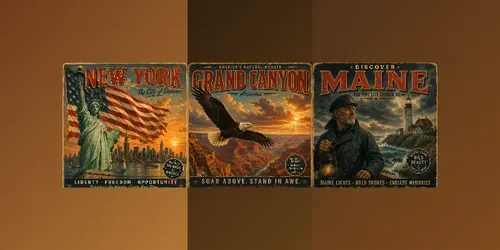 Retro Usa Tourism Art generated by chatgpt-image
