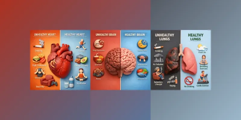 Healthy Vs Unhealthy Body Habits generated by undefined