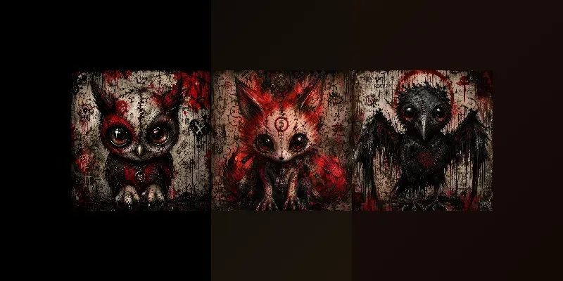 Horror Cute Animal Monsters Packs generated by undefined