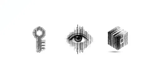 Barcode Matrix Logos generated by midjourney