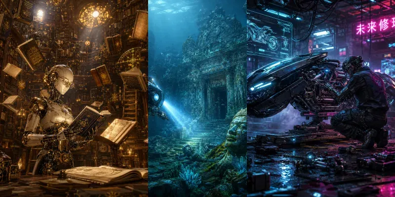 Futuristic Cinematic Worlds generated by undefined