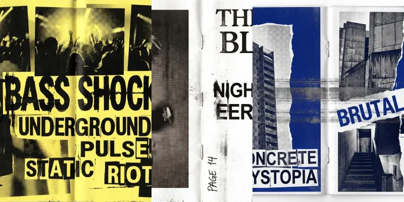 Analog Brutalist Zine Layouts generated by undefined