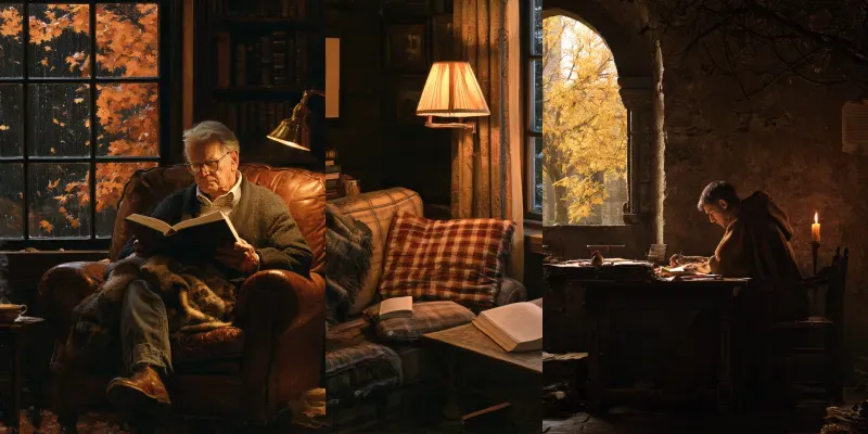 Cozy Autumn Interior Art Generator generated by undefined
