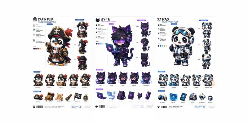 Chibi Character Sheet Generator generated by undefined