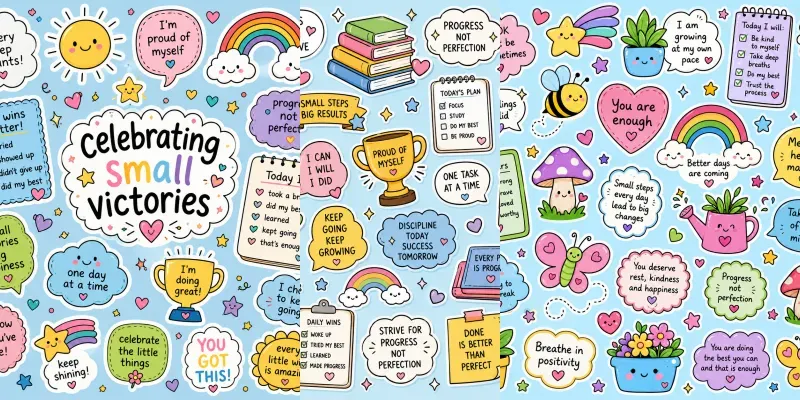 Positive Doodle Sticker Packs generated by undefined