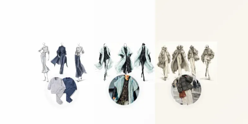 Fashion Book Look Sketches generated by undefined