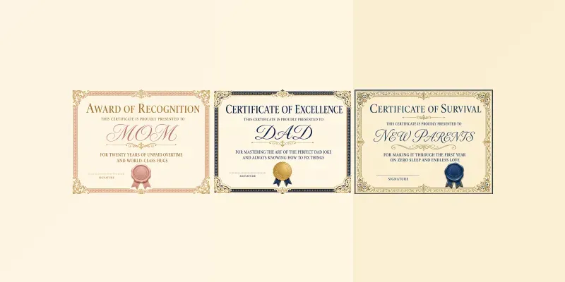 Funny Achievement Certificate Studios generated by undefined