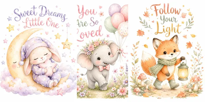 Pastel Animal Adventures generated by undefined