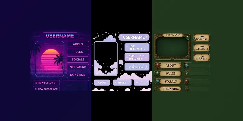 Twitch Streamer Overlay Packs generated by undefined