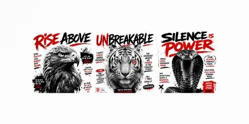 Urban Motivational Animal Posters generated by chatgpt-image