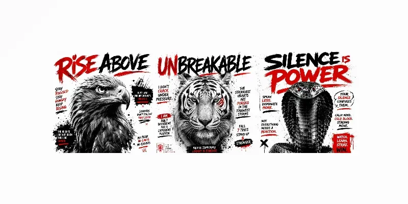 Urban Motivational Animal Posters generated by undefined